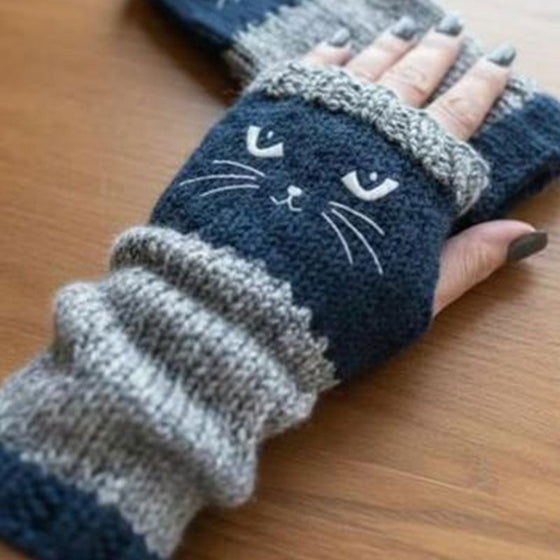 Fingerlösa katthandskar