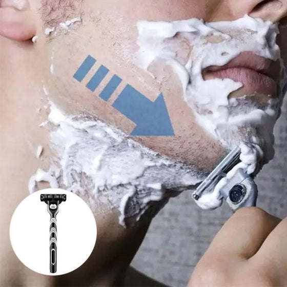 Trelagers manuell rakhyvel för män