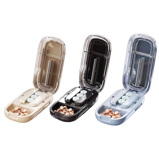 💊 Bärbar pillerskärare och organisatör