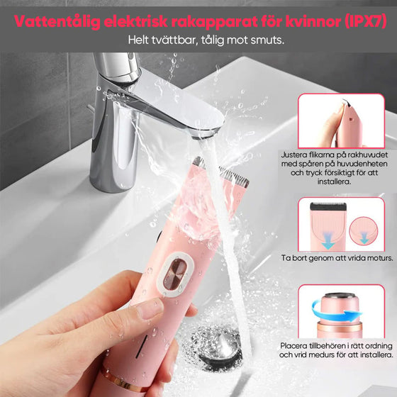 2-i-1 Elektrisk Rakapparat för Kvinnor