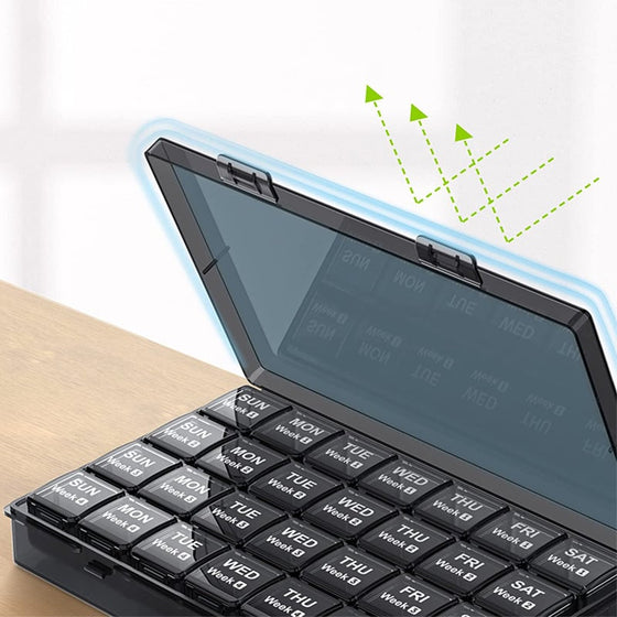 28-facks stor kapacitet bärbar pillerorganisatör