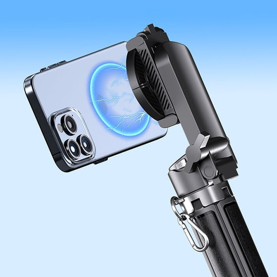 Portabelt multifunktionellt magnetiskt selfie-stativ