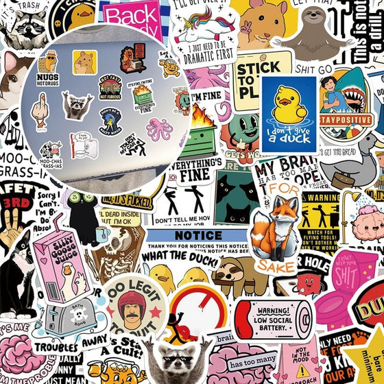 Bästsäljande Vattentäta Doodle Stickers