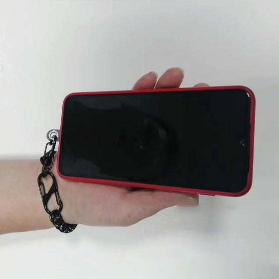 Fjäderrep för telefonens fallskydd och stöldskydd