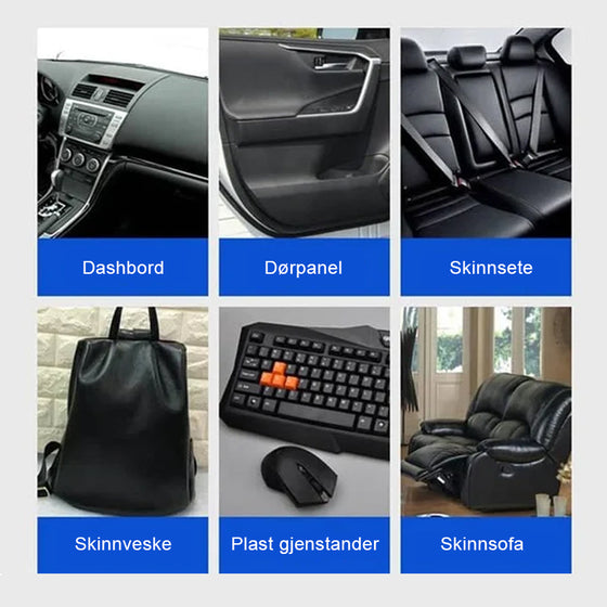 Bilinredning Läder- och plastbeläggningsmedel