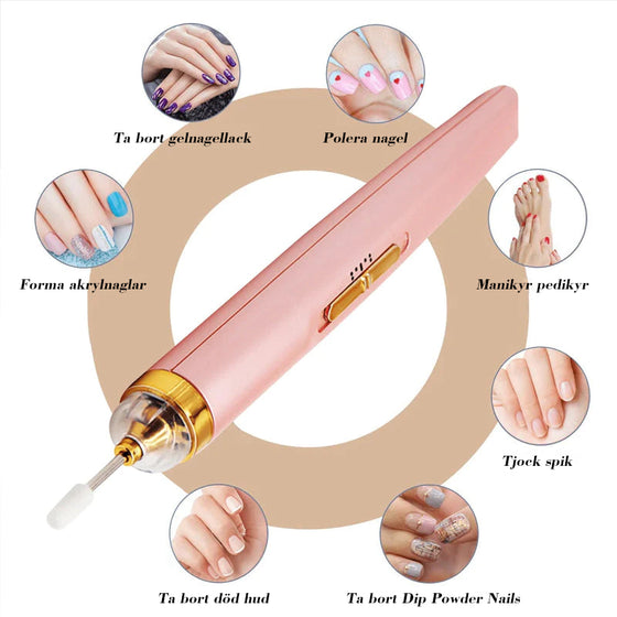 Elektriskt professionellt manikyr nagelmaskinset