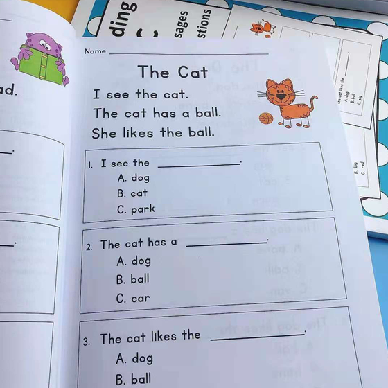 Arbetsbok för fingerläsning Ordförråd