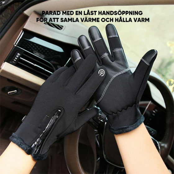 Vindtäta pekskärmsvänliga vinterhandskar
