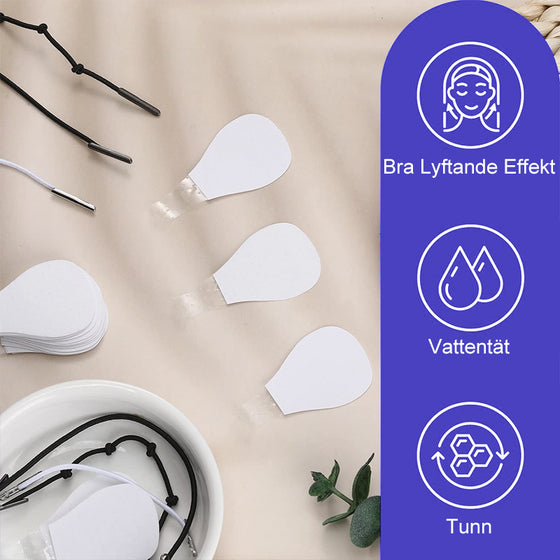 Osynliga ansiktslyftningsklistermärken.