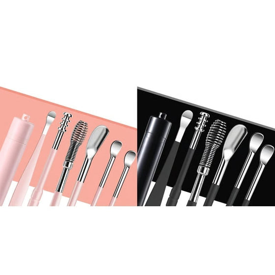 6-Pack Set Med Spiralformade öronmassageverktyg I Rostfritt Stål