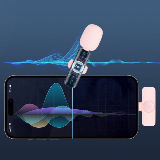 Professionell trådlös Lavalier Lapel-mikrofon