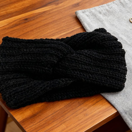 Handstickat varmt garnpannbandsset