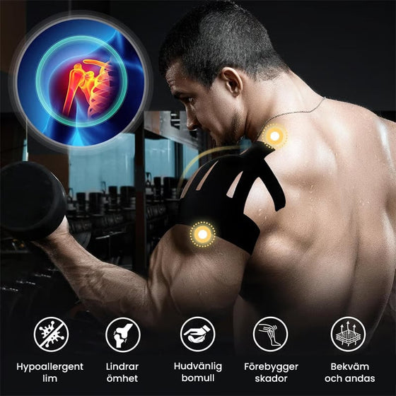 Kinesiologitejp För Smärtlindring I Axeln