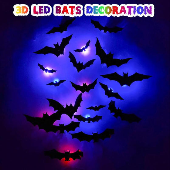 3D-fladdermus LED-dekoration
