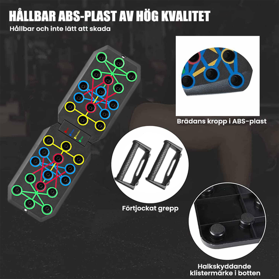 Vikbar push up-bräda