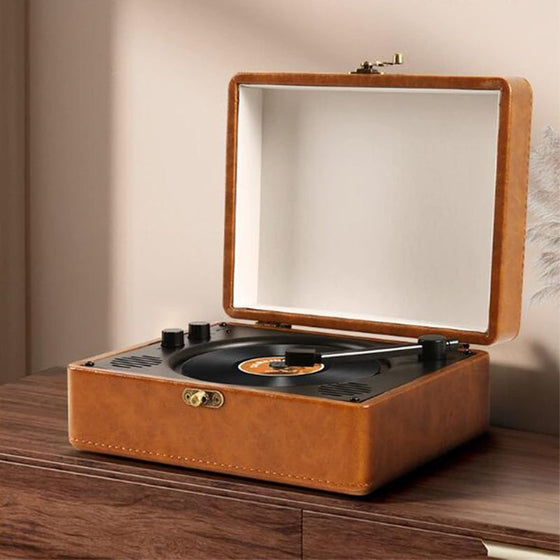 Bärbar retro CD-spelare med Bluetooth-ljud