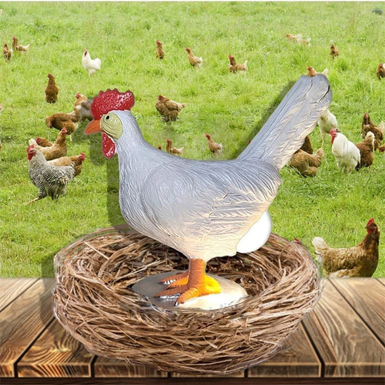 Kreativ hönsformad bordslampa i harts