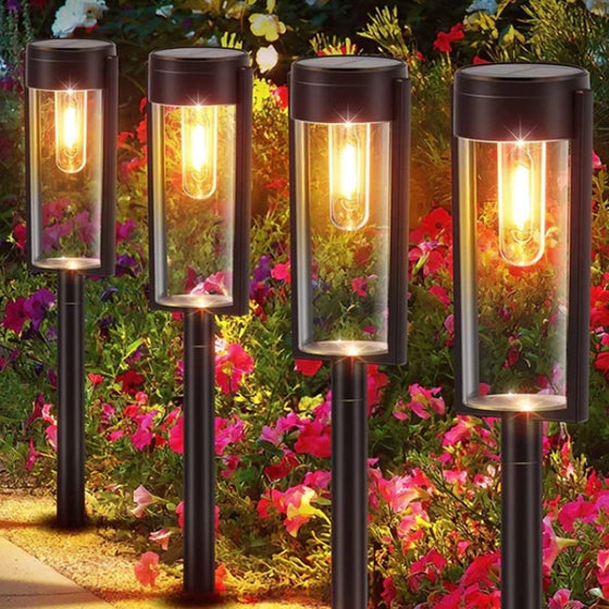 Solcellslampor för trädgården med varmt sken