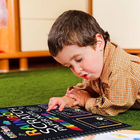 🌈Regnbågsskrapanteckningsbok