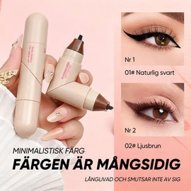 Rotationsbar eyelinerpenna med dubbla spetsar