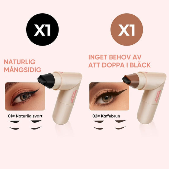 Rotationsbar eyelinerpenna med dubbla spetsar