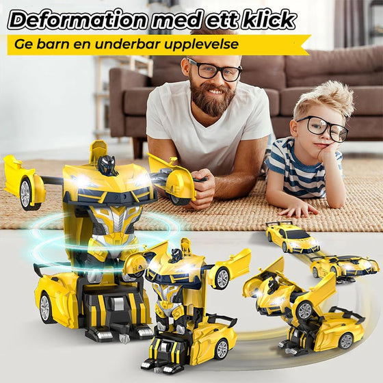 Fjärrstyrd transformerande robotbil