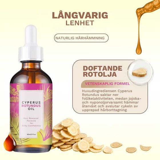 Cyperus Rotundus-olja för naturlig permanent hårreducering