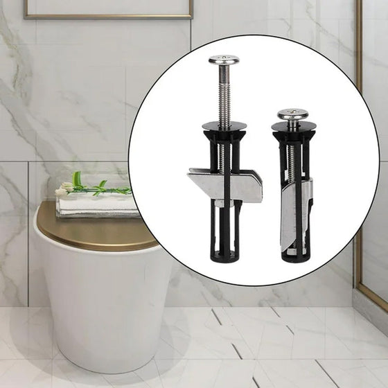 Toalettlockets fästskruvar