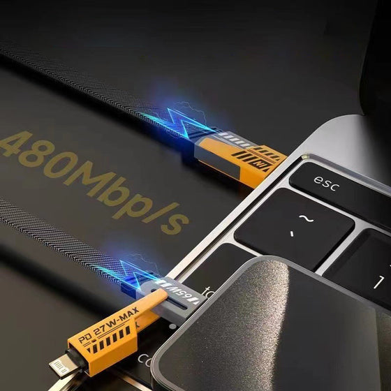 4 i 1 PD 65W snabbladdningskabel