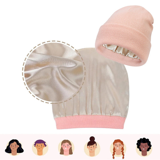 Varm stickad mössa i ull