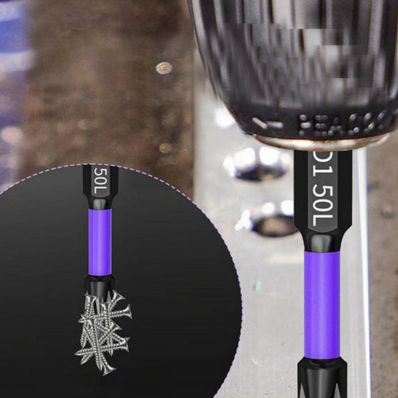 Lila halkfria skruvmejselbitar set