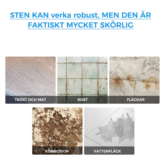 Rengöringsmedel för stenfläckborttagning