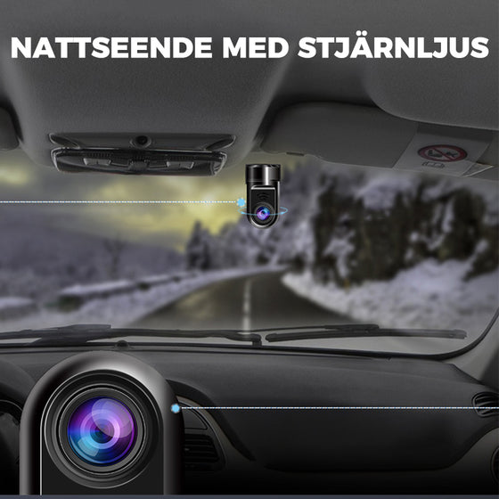 1080P HD 360° Roterande Mini ADAS Dashcam