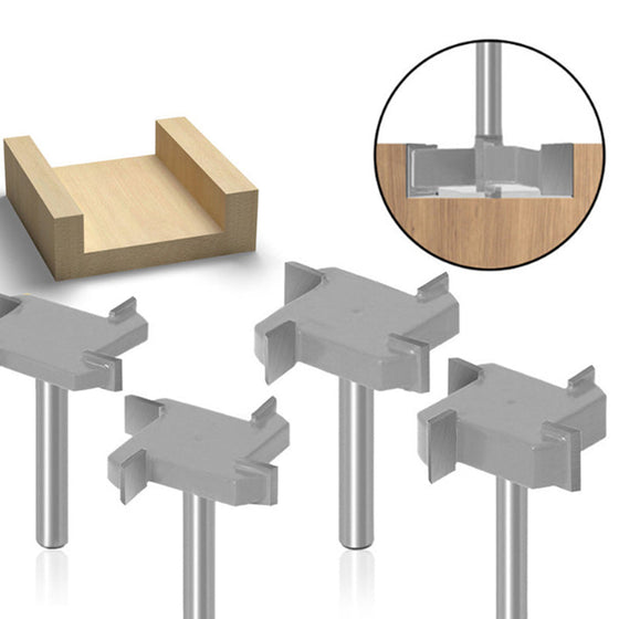4-flut T-formad Spårfräs
