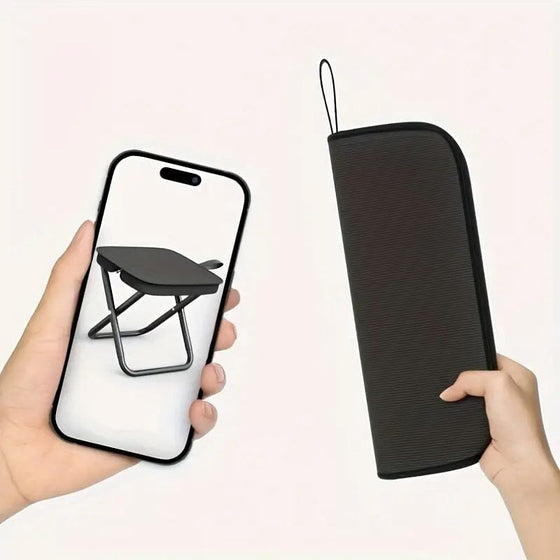 Portabel hopfällbar pall