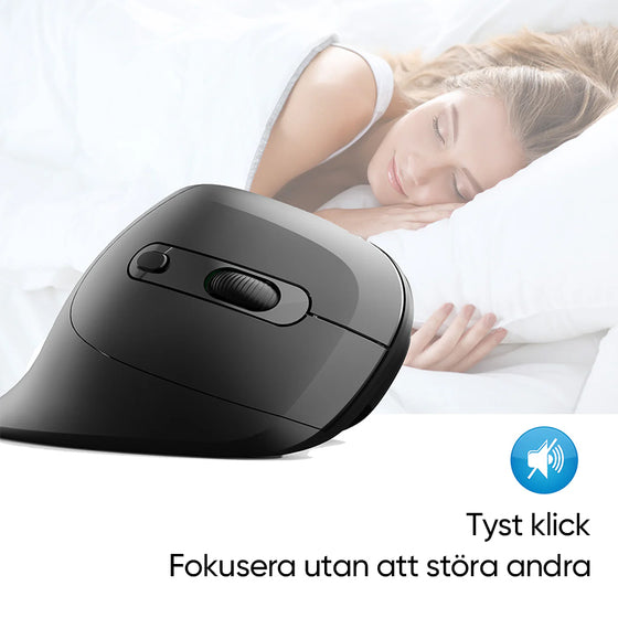 Tyst Ergonomisk Mus för handledsavlastning