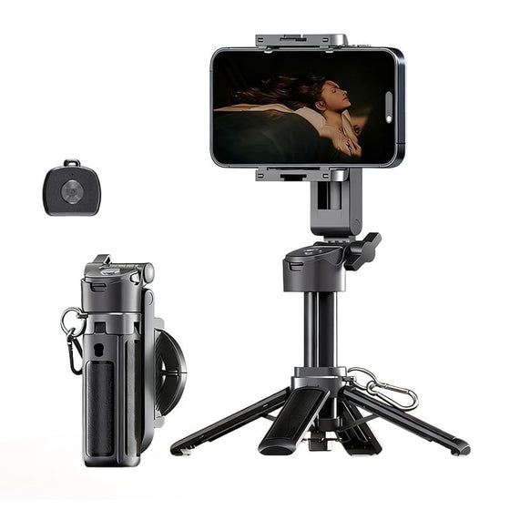 Portabelt multifunktionellt magnetiskt selfie-stativ