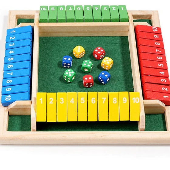 Shut The Box-spel – roligt matematiskt bords- och sällskapsspel för vuxna och barn