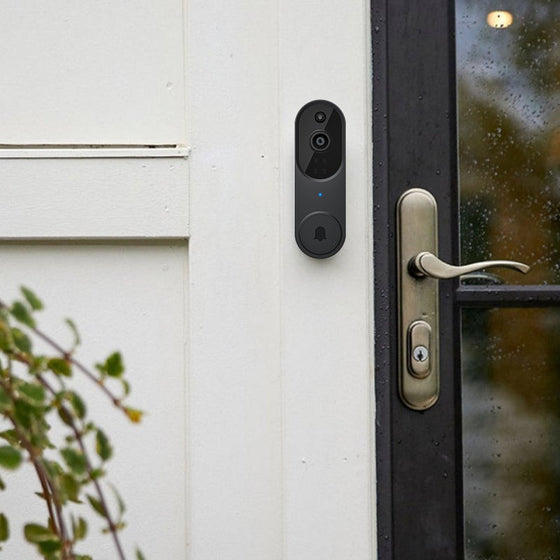 Trådlös kamera för smart dörrklocka - utomhusövervakning med HD-nattseende