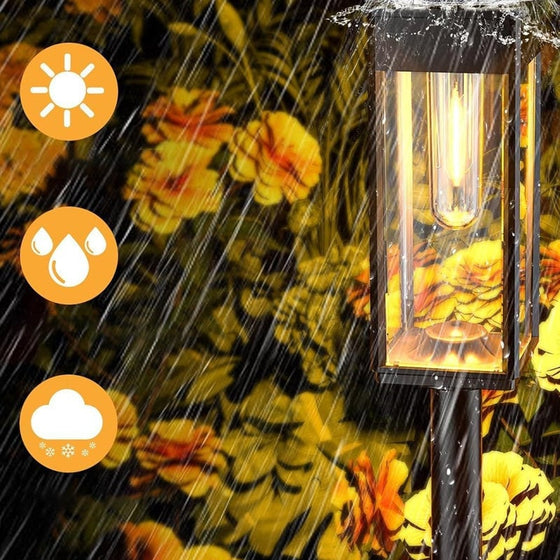Solcellslampor för trädgården med varmt sken