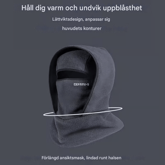 Allt-i-ett Halsvärmare & Cykelmask