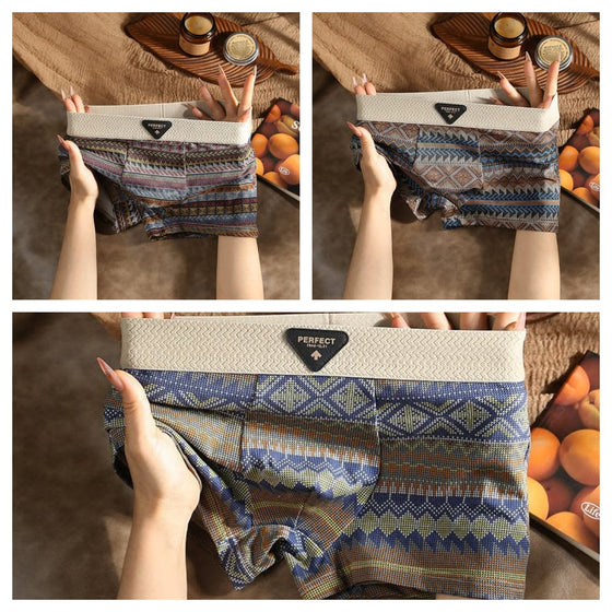 Herr Retro Mönstrade Boxershorts