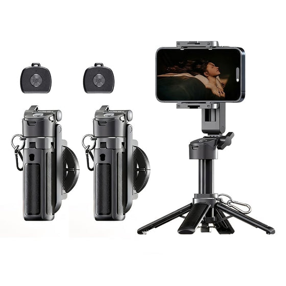 Portabelt multifunktionellt magnetiskt selfie-stativ