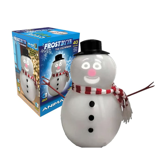 Talande animerad blinkande snögubbe