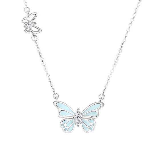 Drömfjäril Lysande Halsband & Armband