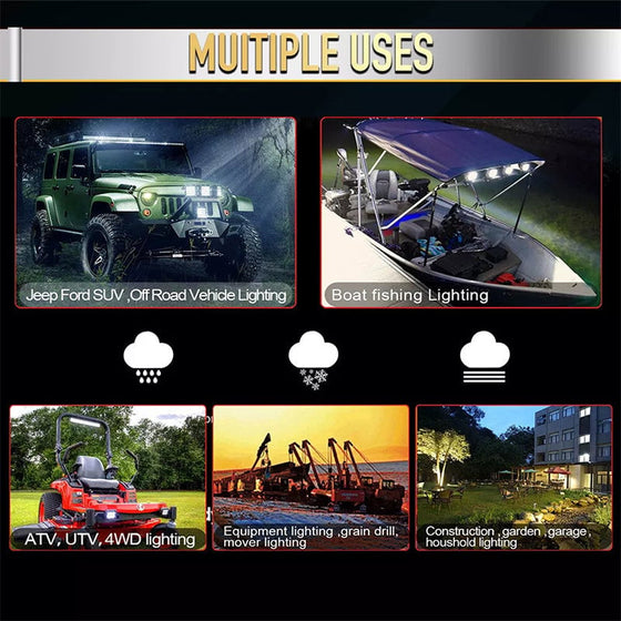 10'' LED-arbetslampa för bil