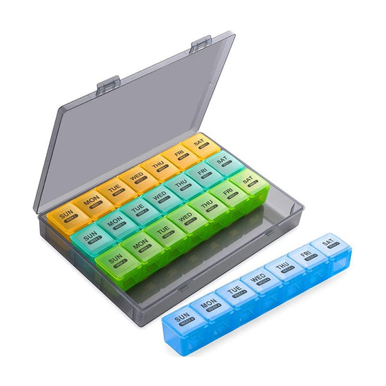 28-facks stor kapacitet bärbar pillerorganisatör