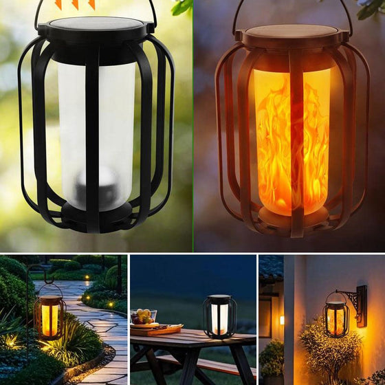 Solcellslampa för utomhusbruk med 4 lägen