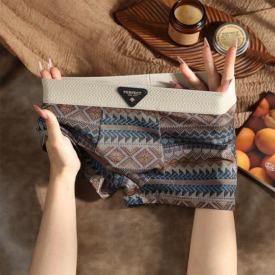 Herr Retro Mönstrade Boxershorts