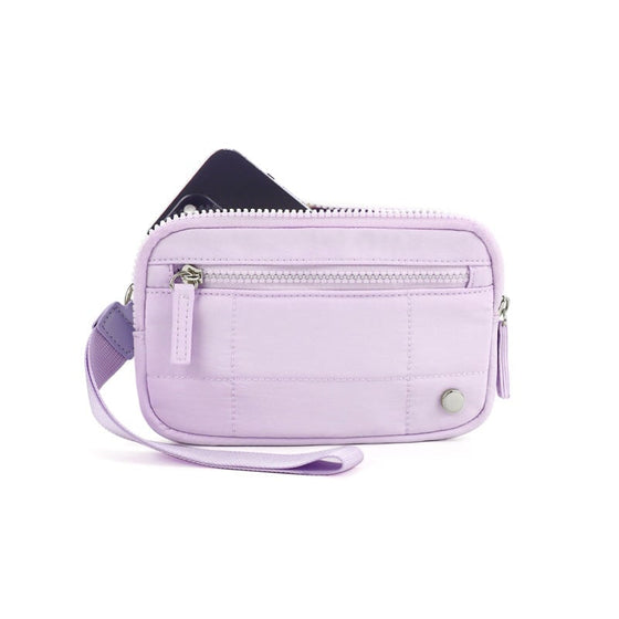 Quiltad handledsväska med armband